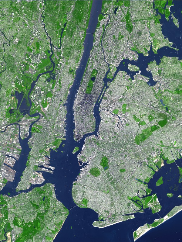 Satellite view of NYC Satellite view of NYC