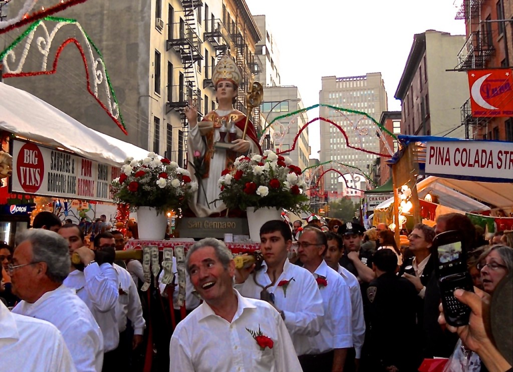 Little Italy's Feast of San Gennaro is a celebration of Italians in New York City.