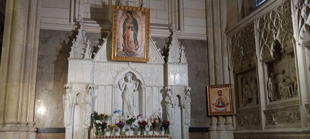 Altar of Our Lady of Guadalupe.
