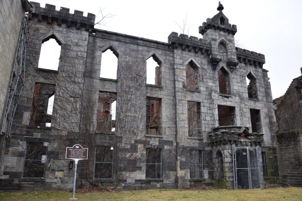 The remains of the Smallpox Hospital, one of many secret places in NYC.