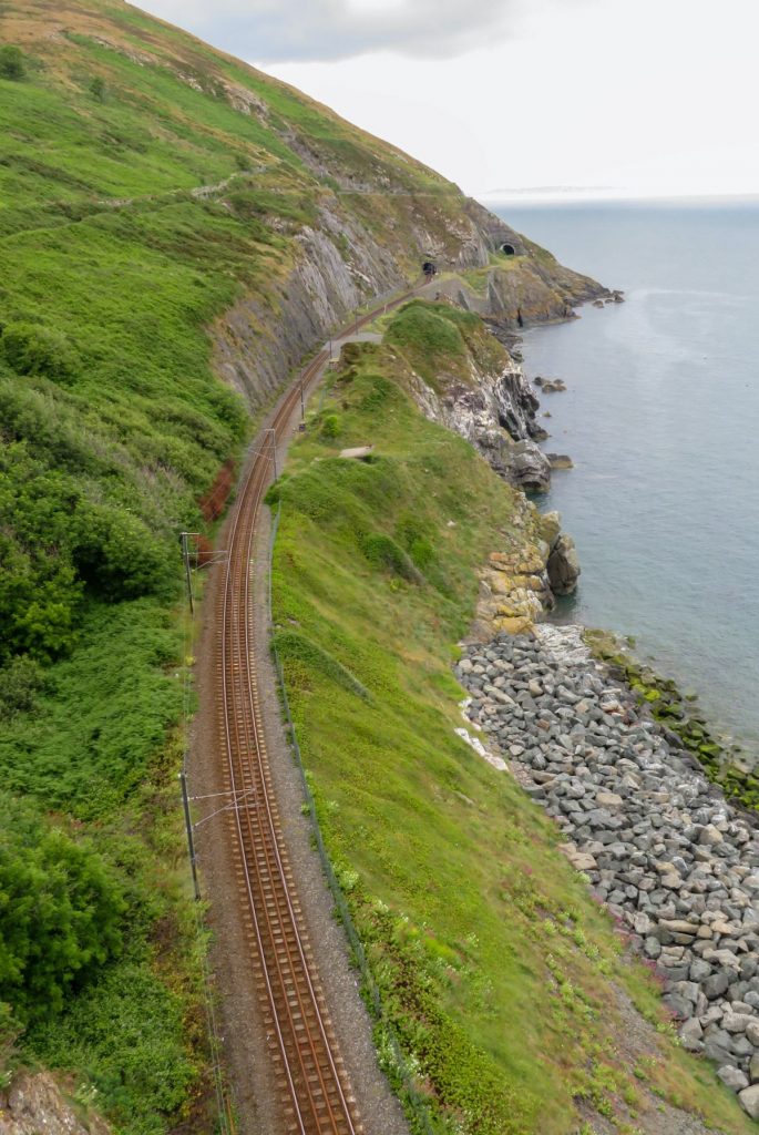 Scenic view of the coast on a day trip from Dublin to Greystones.