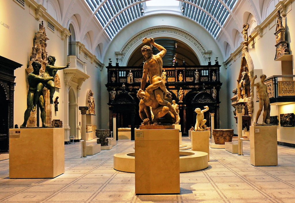 Scultures in the Victoria & Albert Museum, one of the best museums in London.