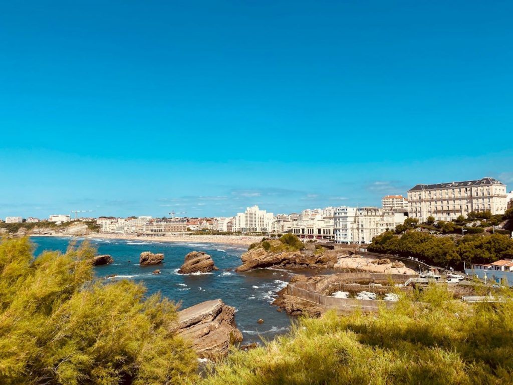 View of Biarritz, one of the many enjoyable day trips from San Sebastian to the French Basque Country.