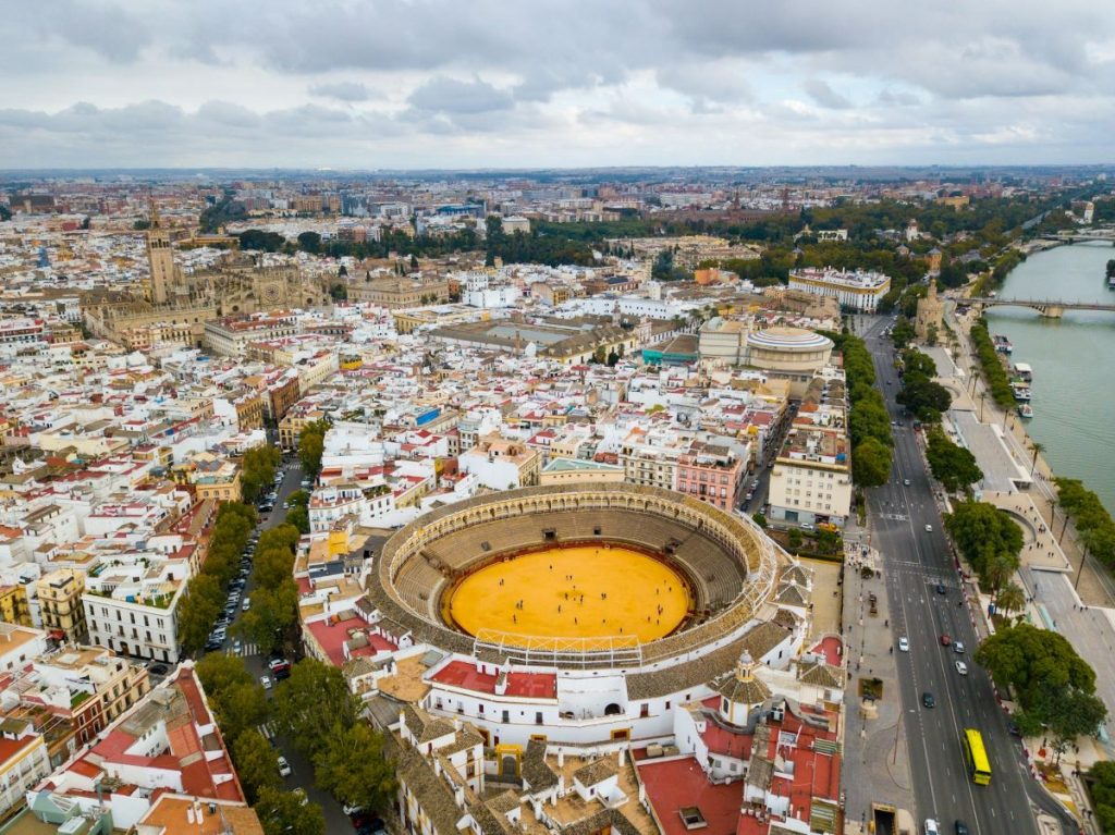 Ariel view of Real Maestranza.