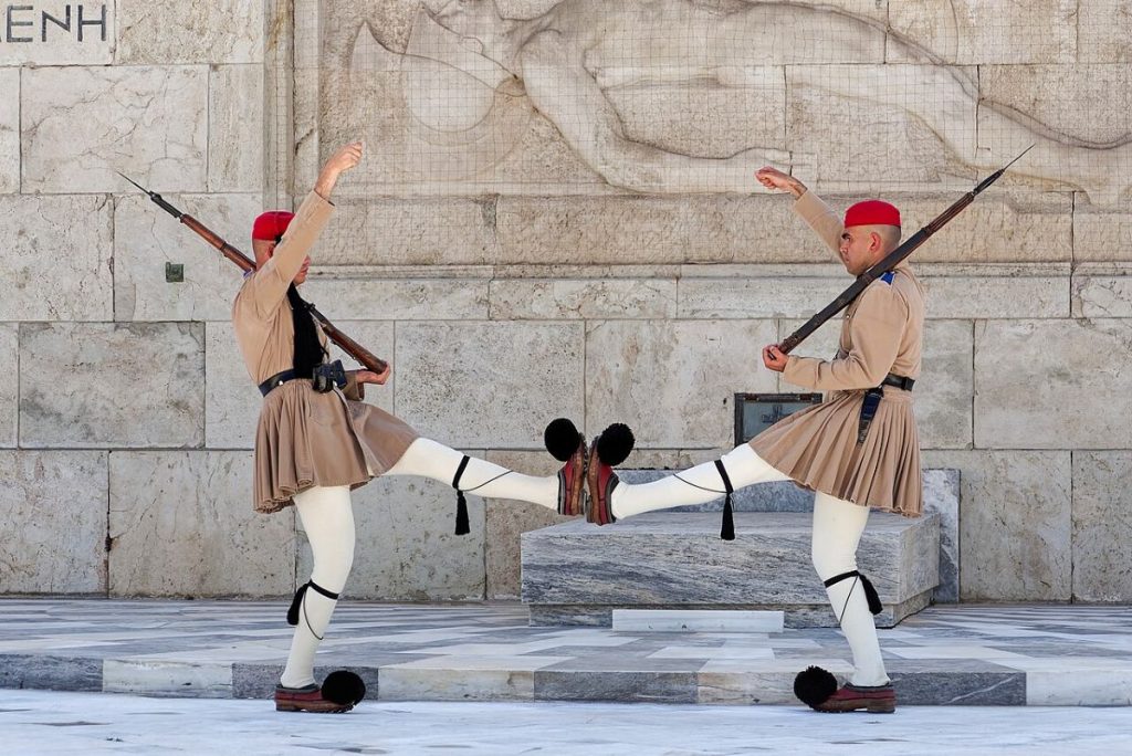 Changing of the Guard in Athens, Greece.