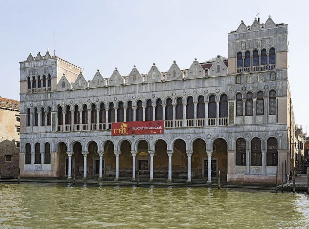 the architecture in Venice is incredible, especially as it flanks the canals. An impressive stone building with 2 taller side turrets and central area with arches, pillars and multiple arched windows