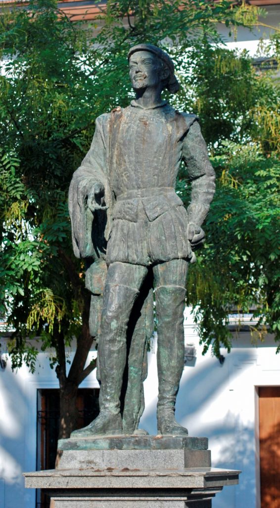 a statue of Don Juan in Seville, famous lothario of many a spanish opera.
