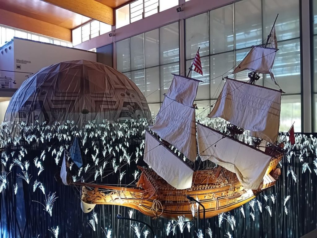 An exhibit at the Pabellón de la Navegación in Seville.