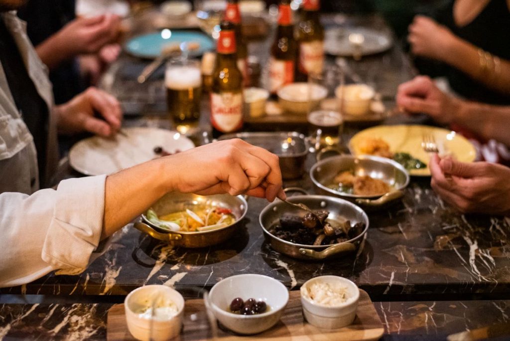 People eating seasonally in Portugal.