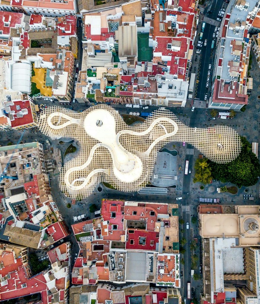 Ariel view of Seville.